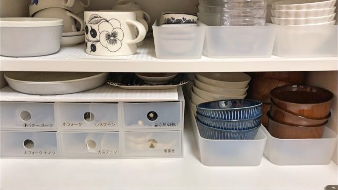 わが家の収納】2020年版 食器棚の収納～無印良品がシンデレラフィット 